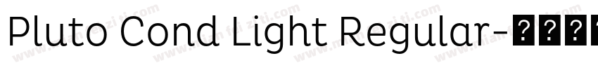 Pluto Cond Light Regular字体转换